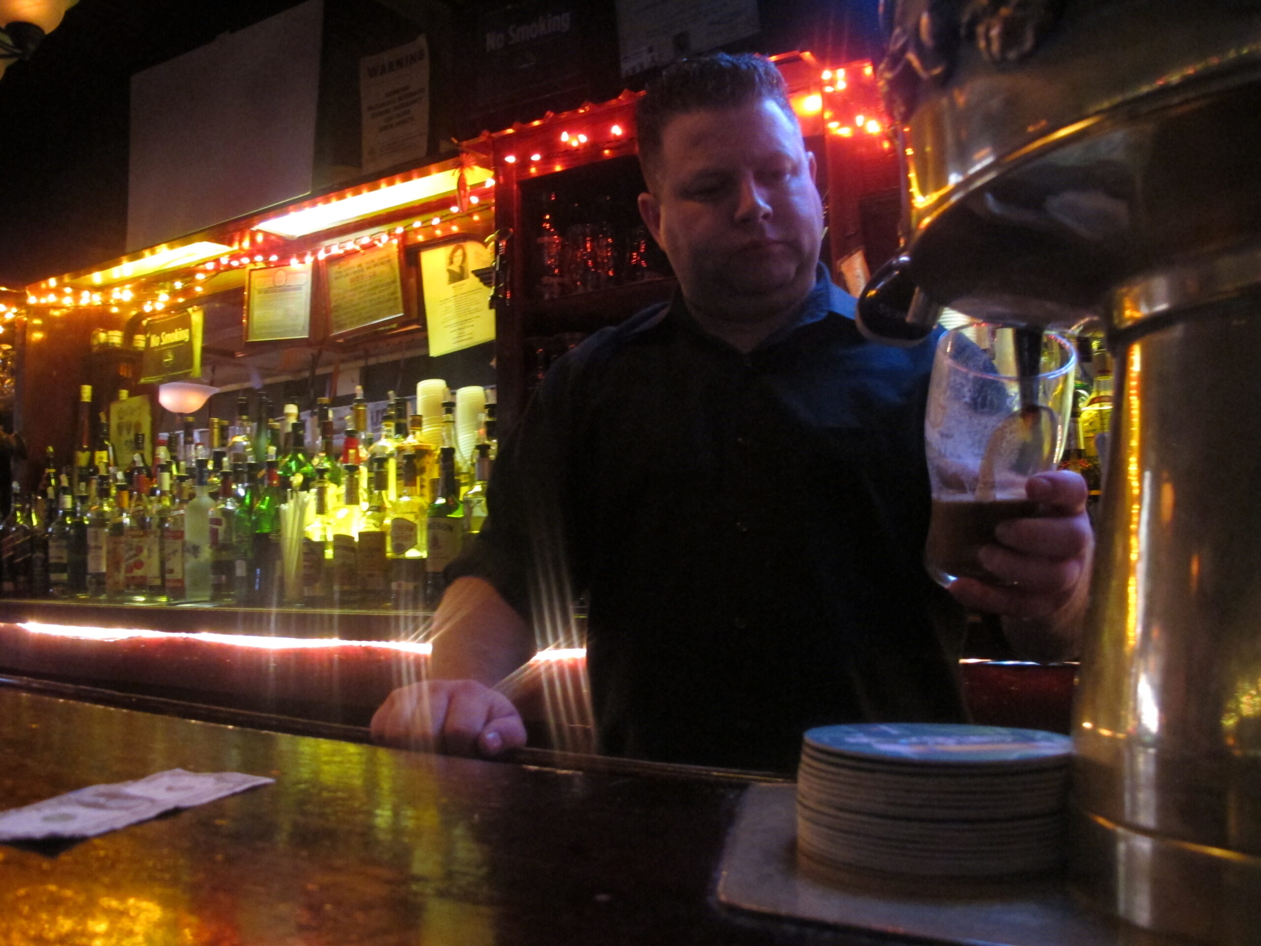 After Sandy: Chelsea Bar Left in Darkness Returns to Light