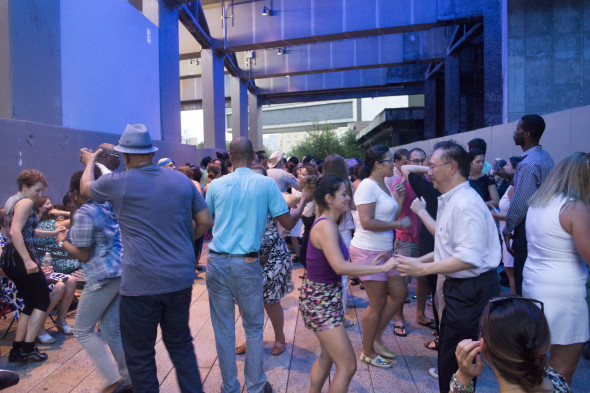 Latin dance party at the High Line