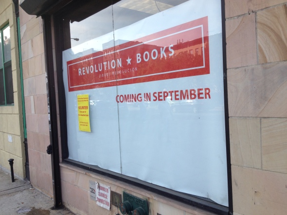 Revolution Books moved out of its Chelsea location earlier this year. The area is one where rising costs have made it difficult for small businesses to afford rent. 