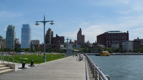 The Hudson River Park's waterfront at 353 West St. Photo: Colin W