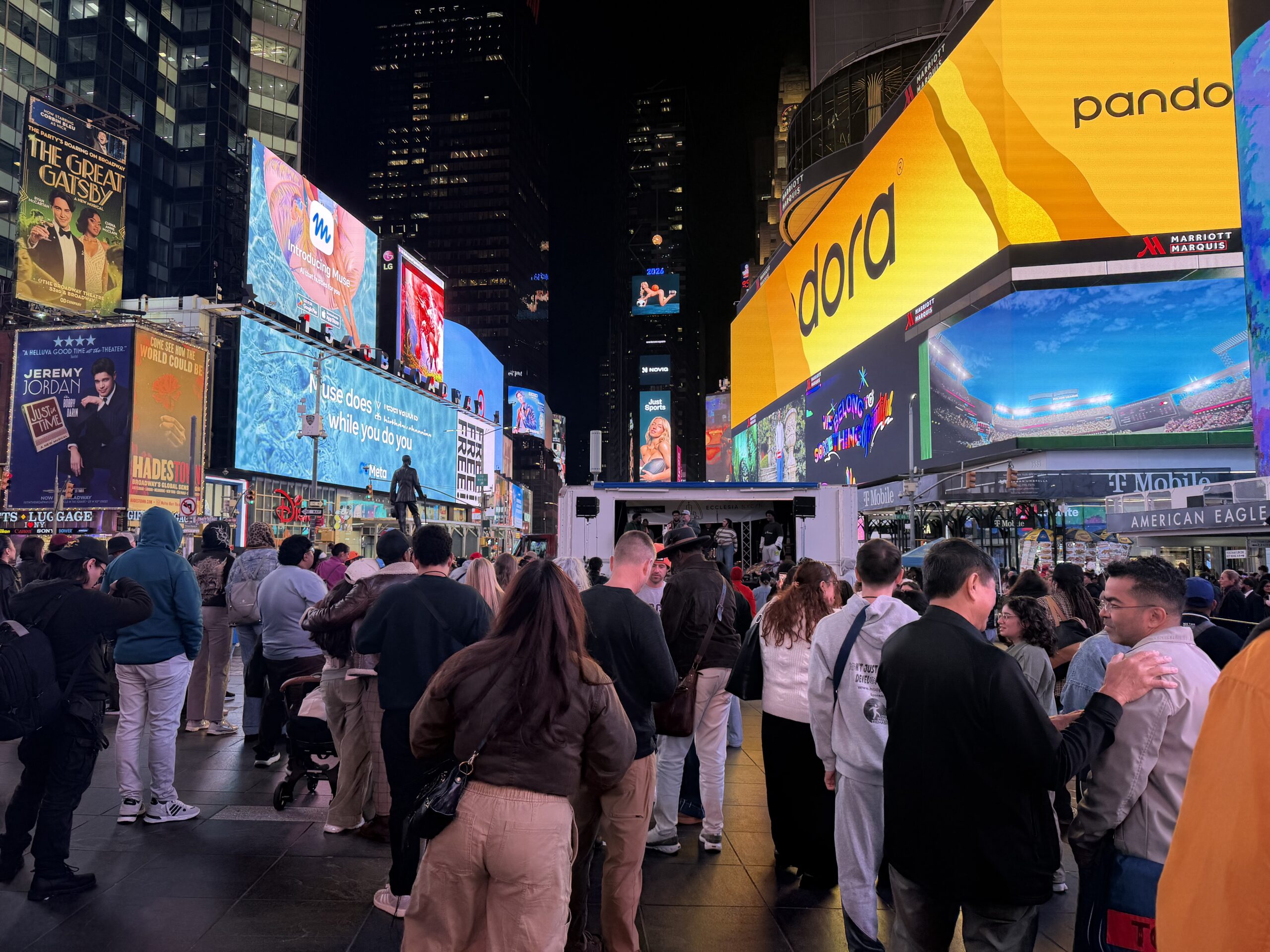 Young Christians bring a Generation Z worship rally to Times Square